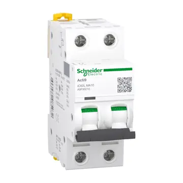 Schneider Electric Acti9 iC60L Miniature Circuit Breaker (MCB) 2P, 0.5 to 63 A