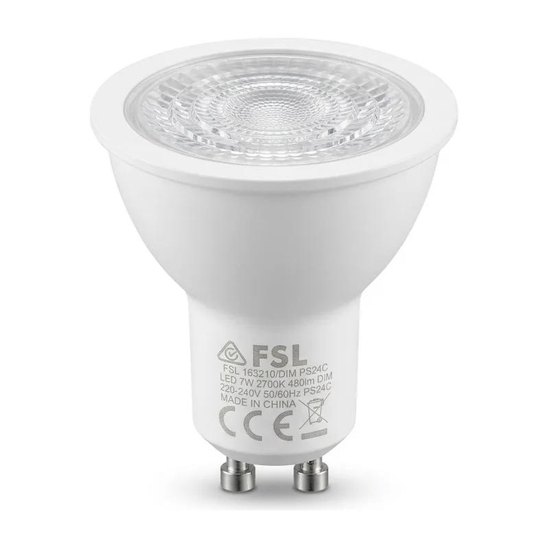 FSL LED GU10 Bulb 7W, Dimmable (GU10E4-D)