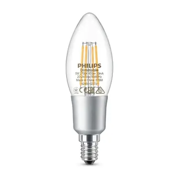 Philips LED Filament Candle 4.5W, Dimmable