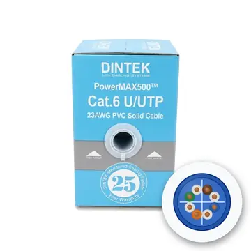 Dintek PowerMAX500 Cat6 U/UTP LAN Cable, 23 AWG Solid
