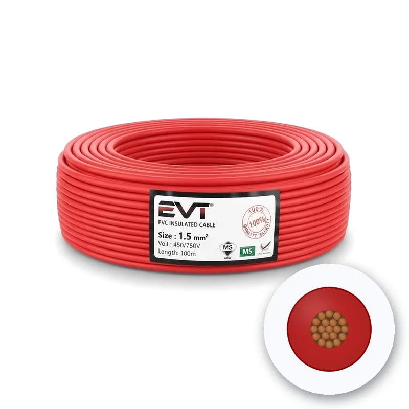 EVT PVC Insulated Cable, 1.5 mm², Single Core