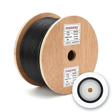 Maxway RG-59/U Coaxial Cable, 75 Ohm, 300 m Drum