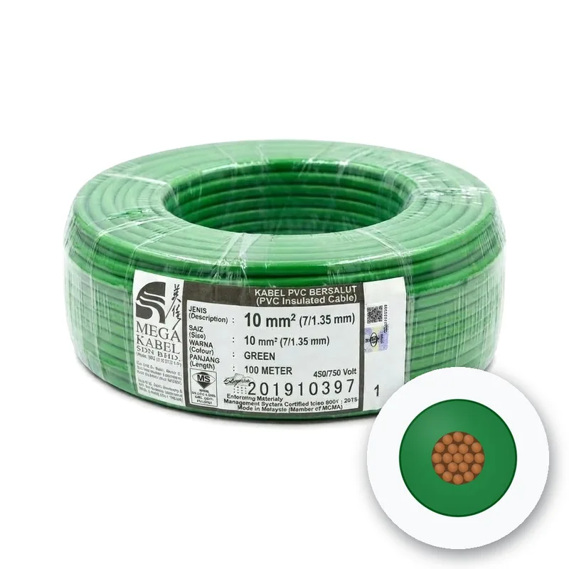 Mega Kabel PVC Insulated Cable, 10 mm², Single Core