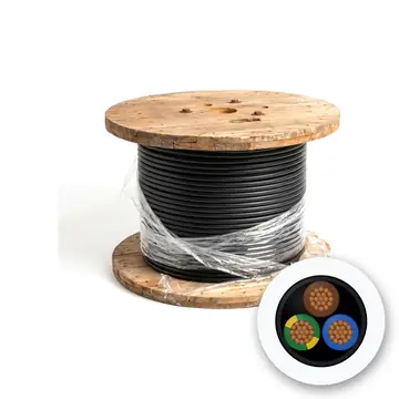 Tai Sin PVC Insulated PVC Sheathed Power Cable, 3 Core