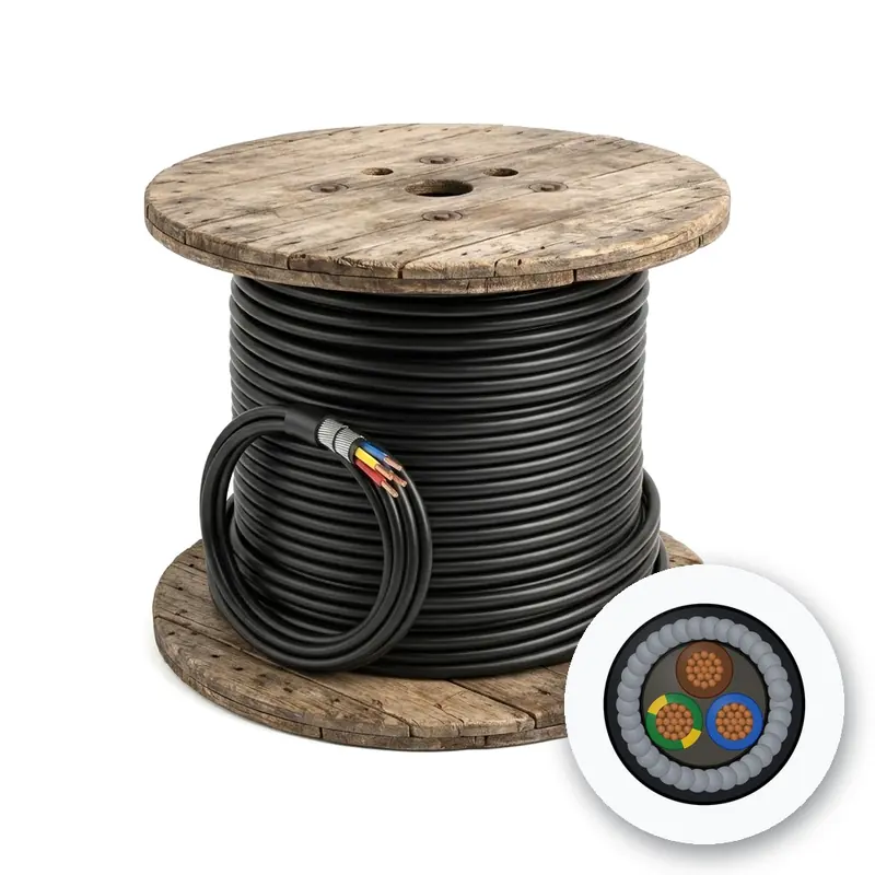 Tai Sin PVC/SWA/PVC Armoured Power Cable, 3 Core