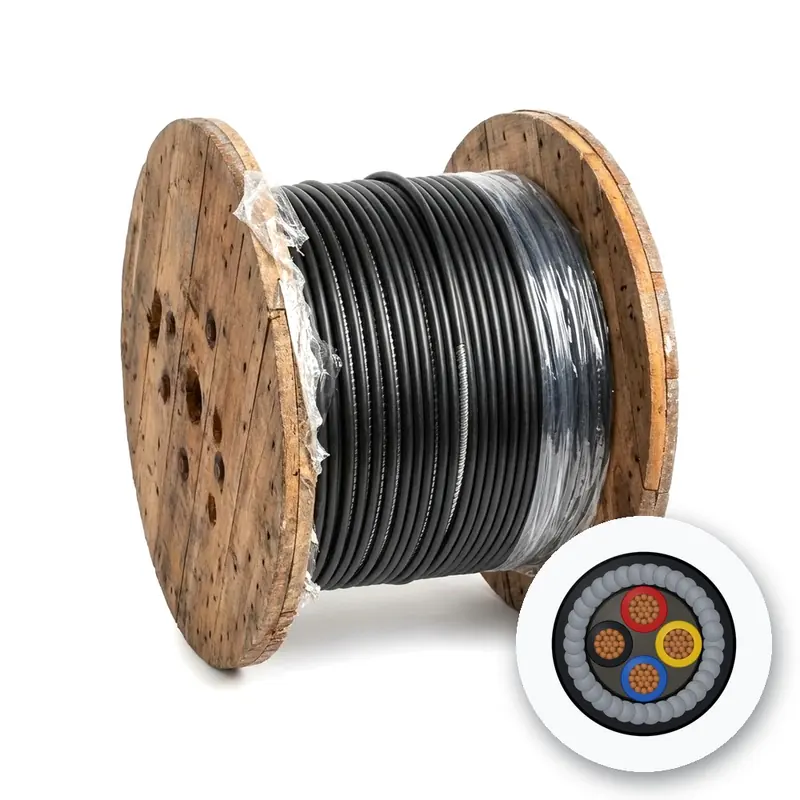 Tai Sin PVC/SWA/PVC Armoured Power Cable, 4 Core