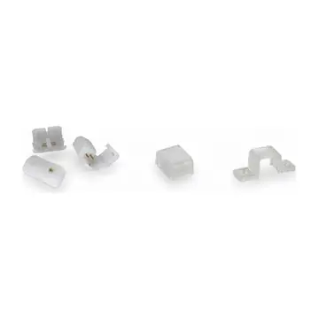 DCL 240V COB Strip Accessories: Plug, Power Core, Joint, End Cap, Clip