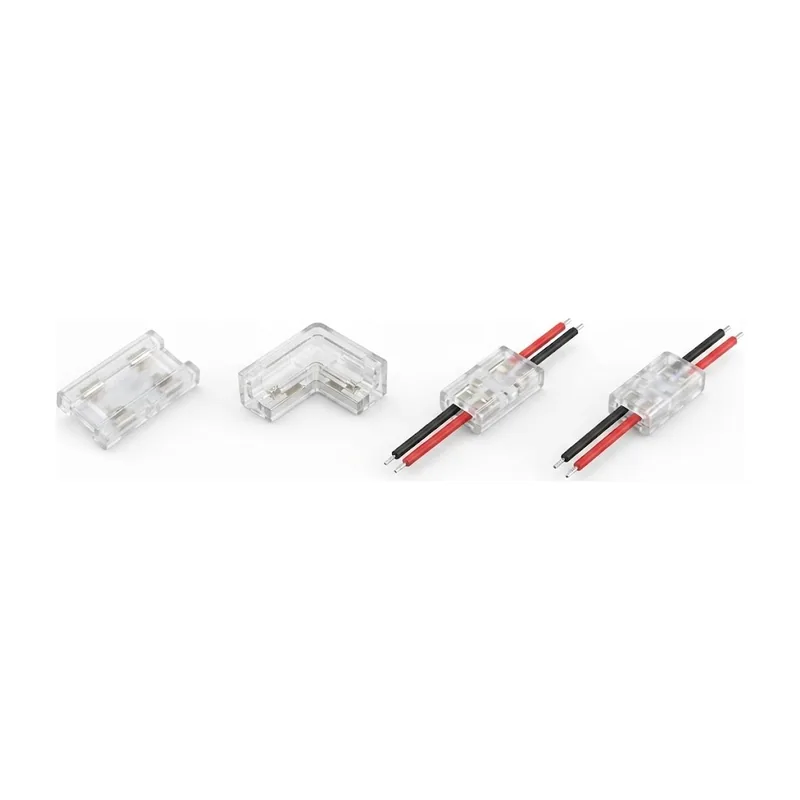 DCL COB Strip Connectors 8 mm, 2 Pin (straight, L, 1 way, 2 way)