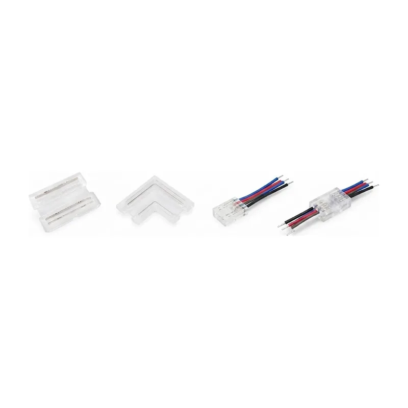 DCL Flowing COB Strip Connectors 10 mm, 3 Pin and 4 Pin