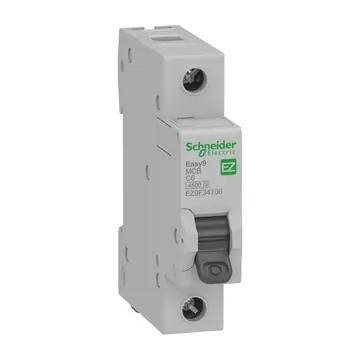 Schneider Electric Easy9 Miniature Circuit Breaker (MCB), 1P to 4P, 6 to 63 A