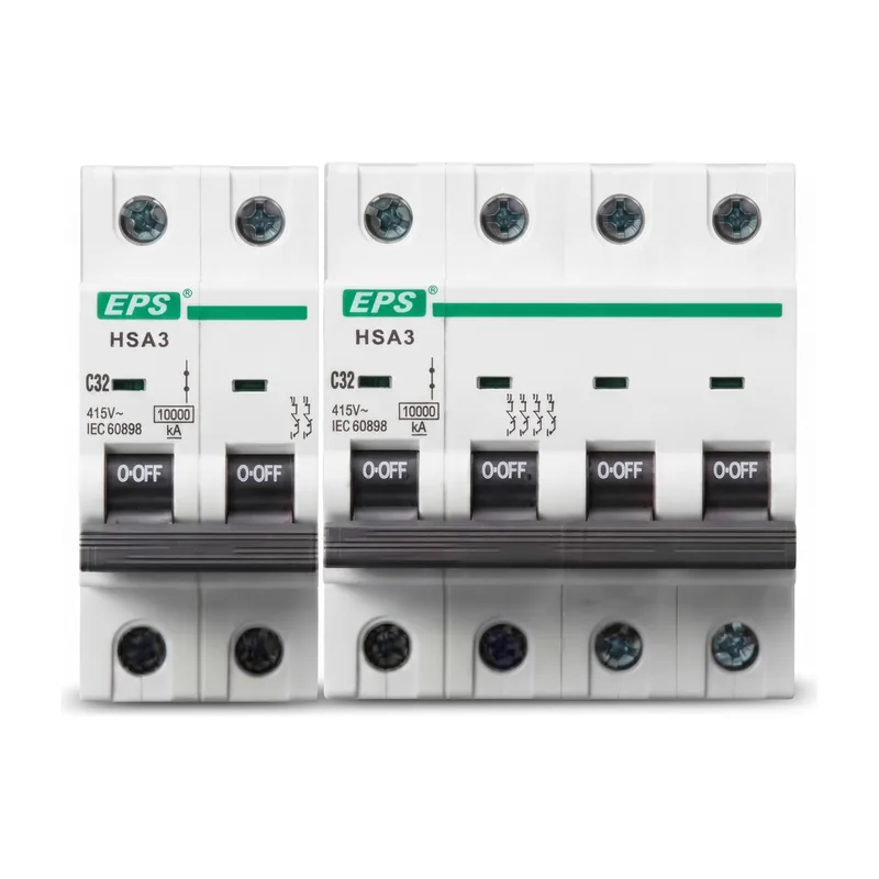 EPS (Utama Switchgear) HSA3 MCB 10kA Miniature Circuit Breaker, 1P, 2P, 3P, 4P