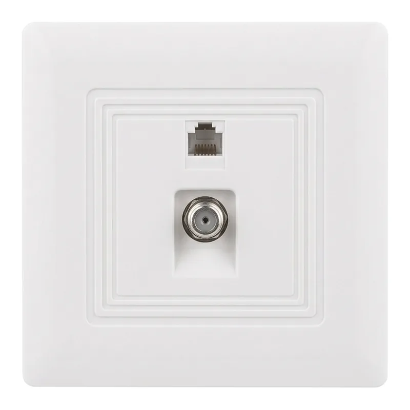 Hager Hager Muse TV, Telephone and Data Outlets
