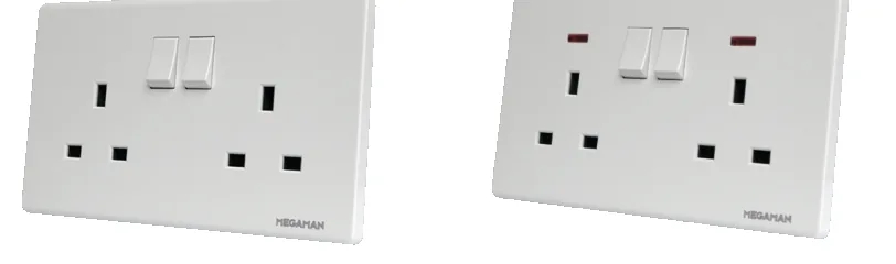 Megaman YTZ9 Switches and Sockets (White)