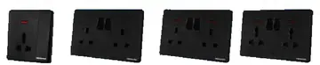 Megaman YTZ8 Switches and Sockets (Black)