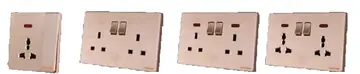 Megaman YTZ8 Switches and Sockets (Gold)