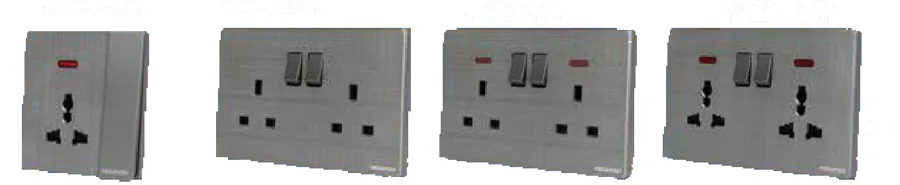 Megaman YTZ8 Switches and Sockets (Grey)
