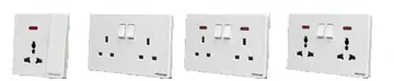 Megaman YTZ8 Switches and Sockets (White)