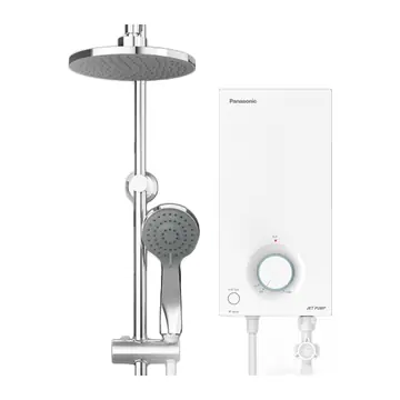 Panasonic V Series DH-3VS1MWR, 3.6 kW Instant Water Heater with Rain Shower Kit, Non-Pump