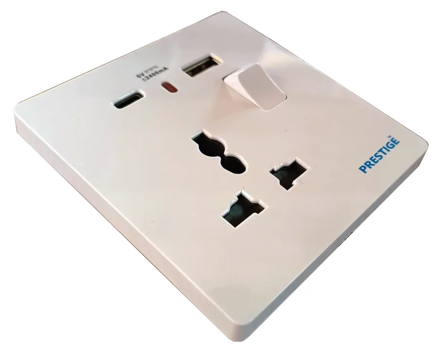 Prestige USB+PD Wall Socket
