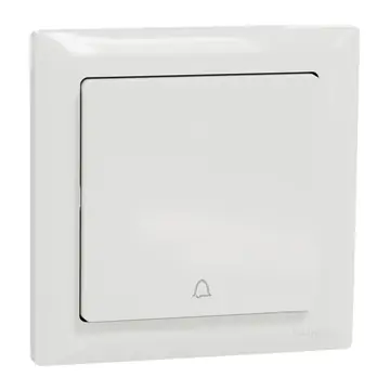Schneider Electric Affle Plus Bell Press Switches, 10A, 1 Gang