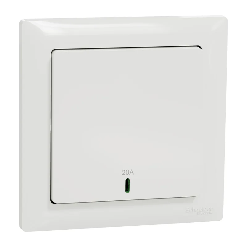 Schneider Electric Affle Plus Double Pole Switches, 20A / 32A / 45A, 1 to 2 Gang