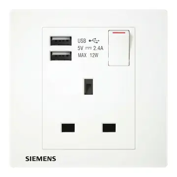 Siemens Siemens DELTA Relfa Sockets with USB and International Sockets