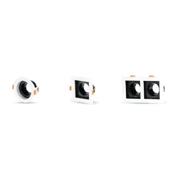 ZEN Recessed Anti-Glare Eyeball Casing P5570, Round, Single and Double Square