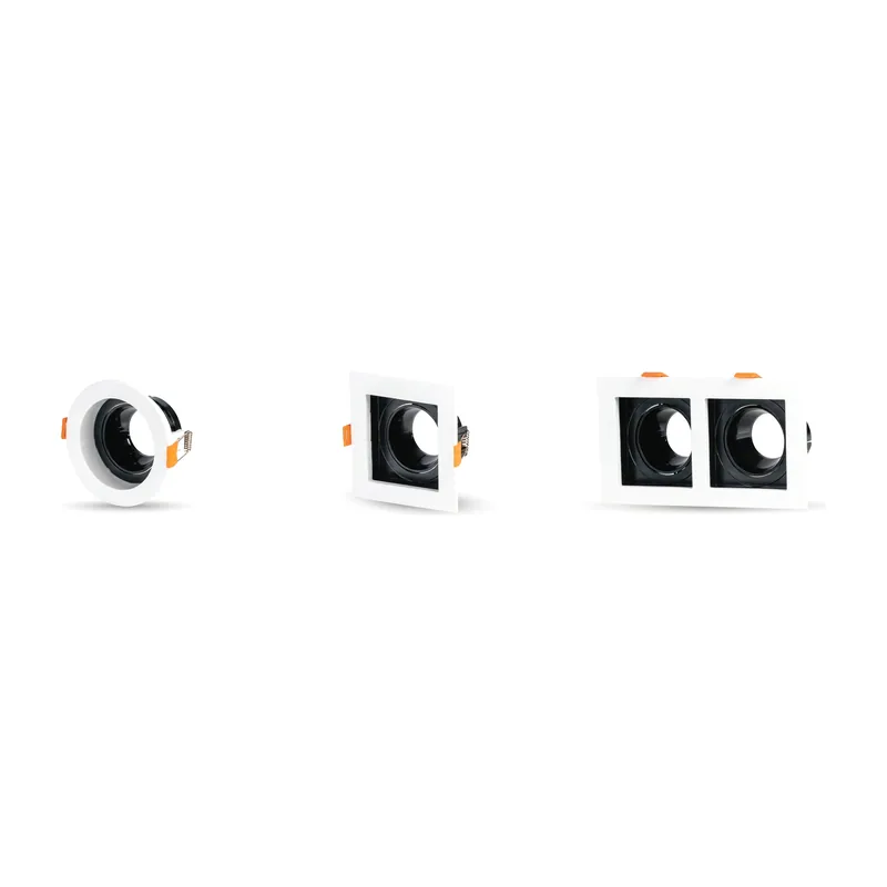ZEN Recessed Anti-Glare Eyeball Casing P5570, Round, Single and Double Square