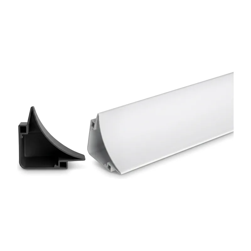 ZEN LED Strip Curved Cove Profile LD187, with Internal and External Corners